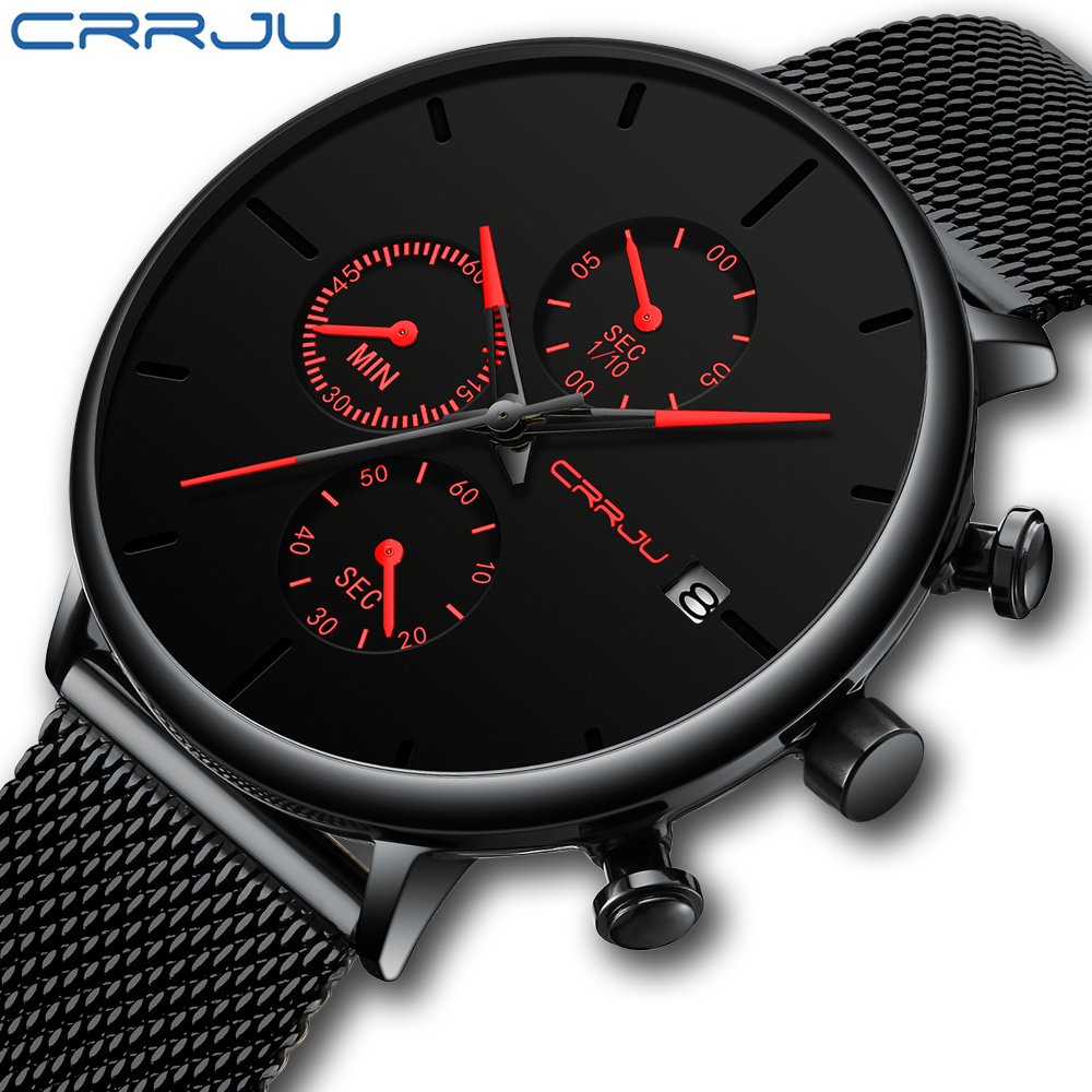 Luxury Watch Life - CRRJU Mens Watches Luxury Sport Wrist