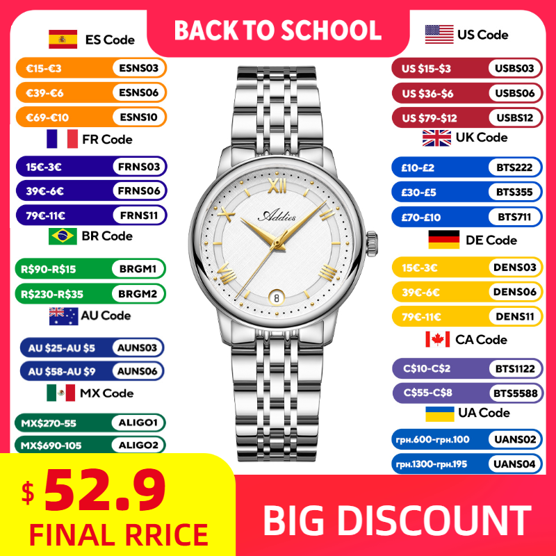 Ladies Luxury Watch - ADDIES New Luxury Woman‘s Watch GM12