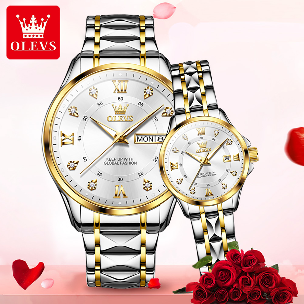 OLEVS 2906 Couple Watch Origin - Luxury Watch Life ulasan dan harga
