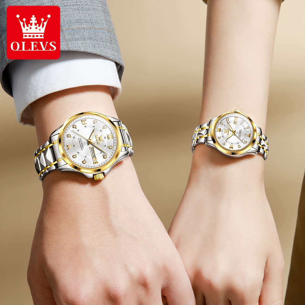OLEVS 2906 Couple Watch Origin - Luxury Watch Life ulasan dan harga
