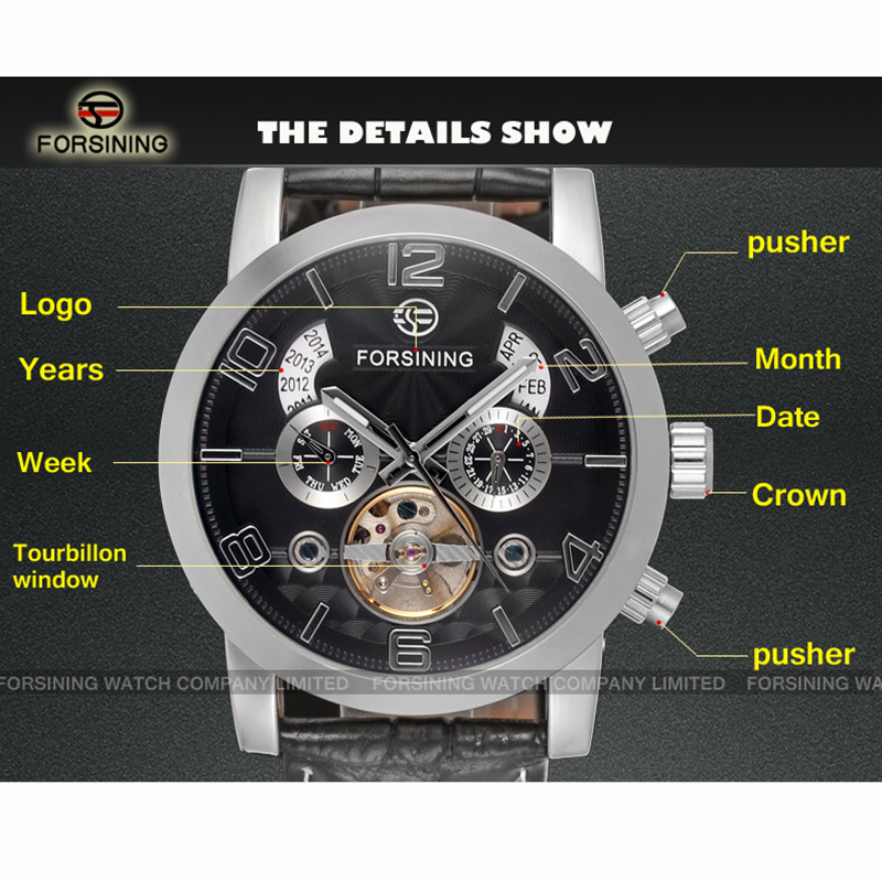 Forsining Fashion Mechanical M - Regulator Display Watch ulasan dan harga