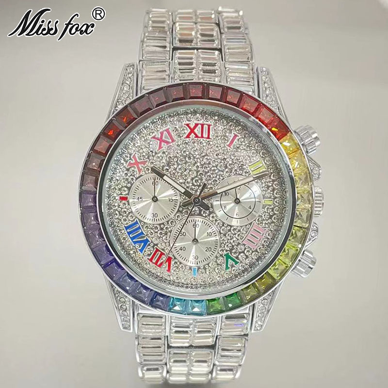 MISSFOX Luxury Iced Watch For  - Luxury Watch Maker ulasan dan harga