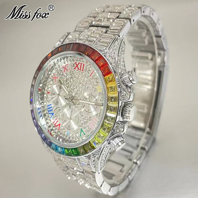 MISSFOX Luxury Iced Watch For  - Luxury Watch Maker ulasan dan harga