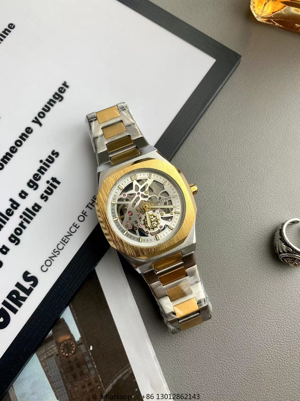 Steel strip waterproof persona - Luxury Watch Gold ulasan dan harga