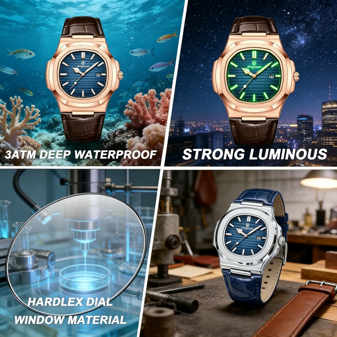 PAAZOMU Top Luxury Square Man  - Luxury Watch Nice ulasan dan harga