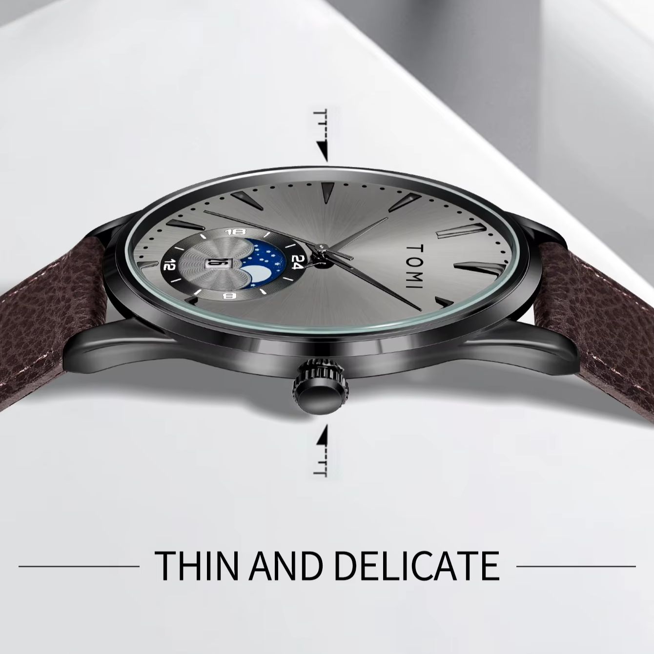 TOMI 2Pcs Men's Watch Gift Set - Luxury Watches ulasan dan harga