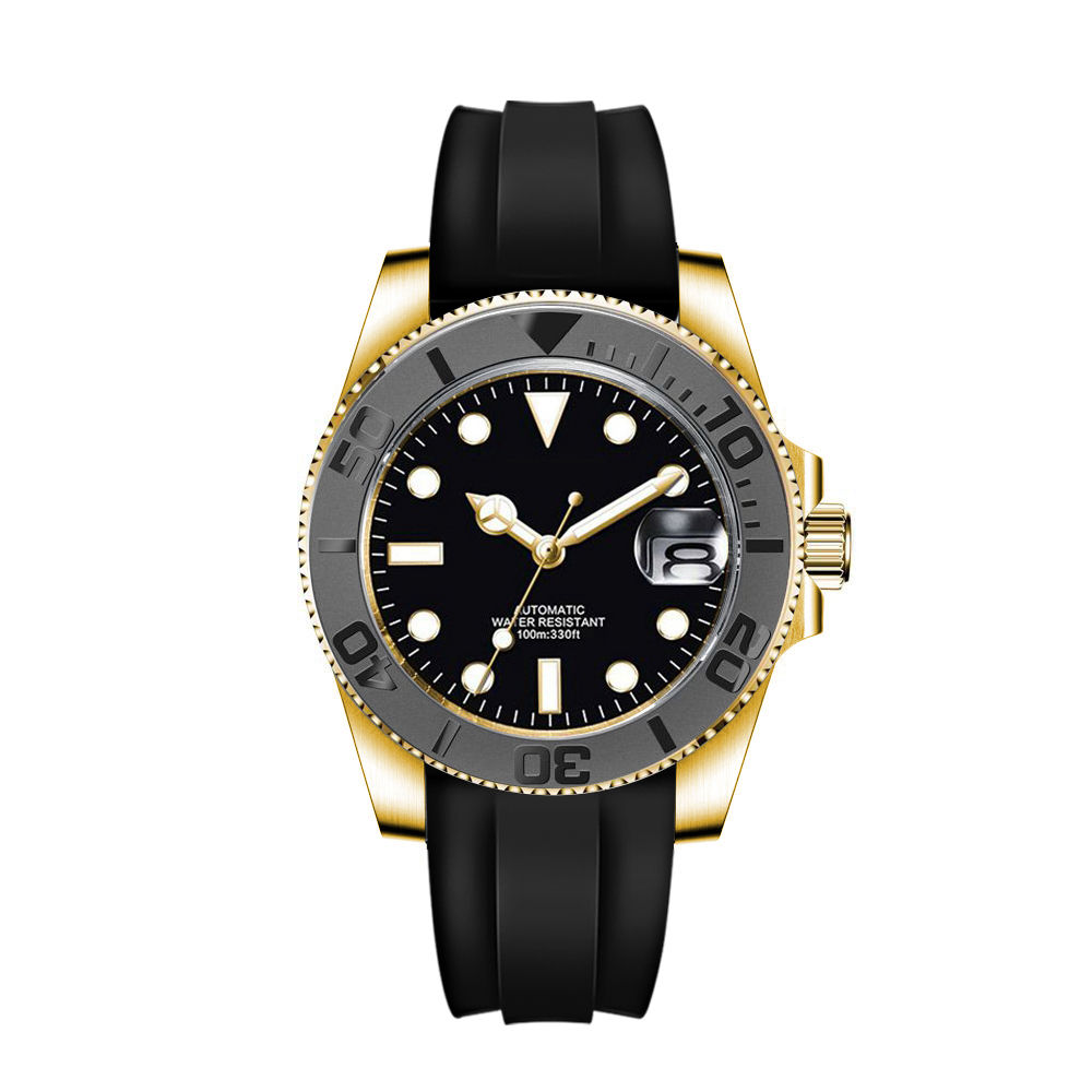 Custom logo 40mLuxury NH35/ Mi - Luxury Watch Gold ulasan dan harga