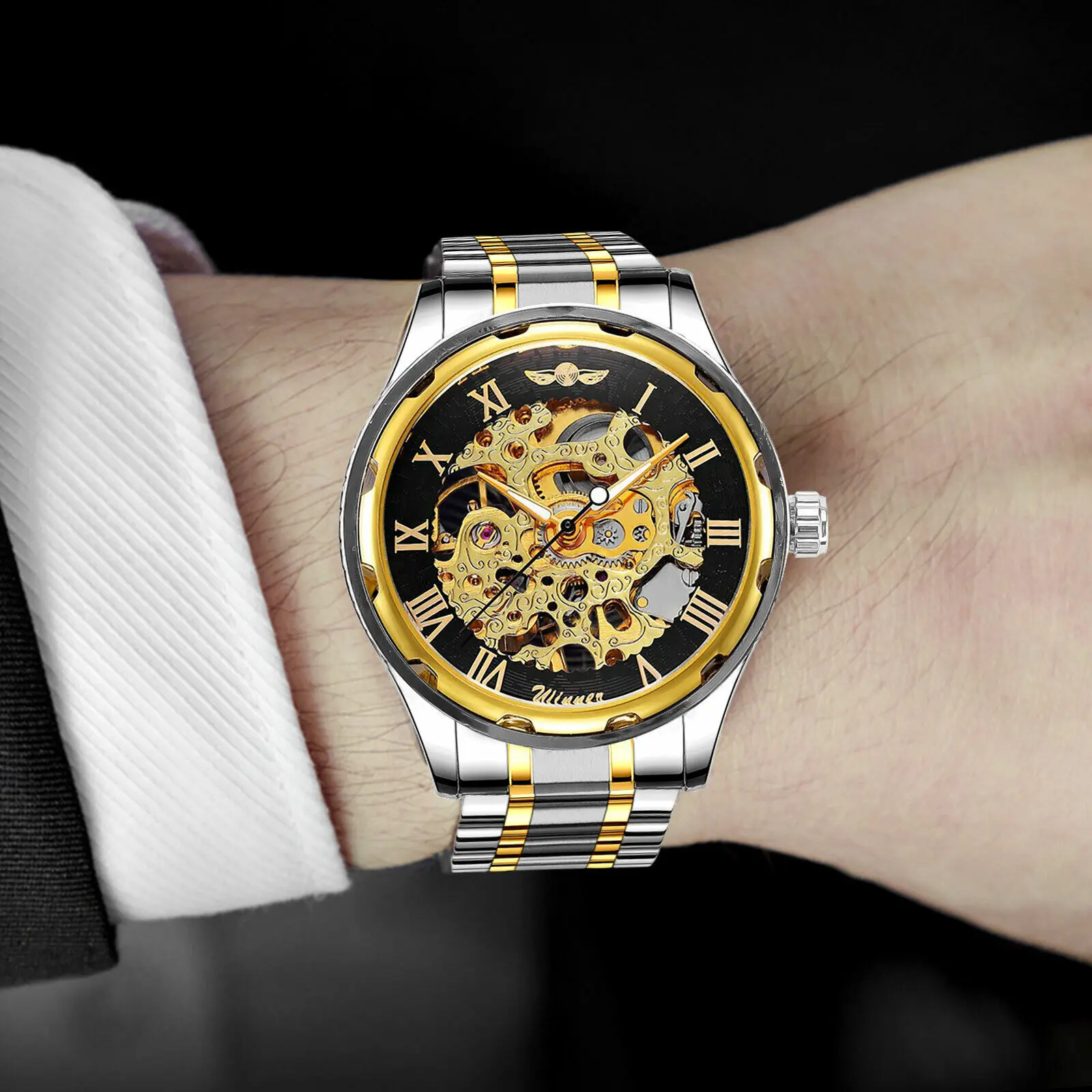 Men's Stainless Steel Strap Ro - Luxury Watch Nice ulasan dan harga