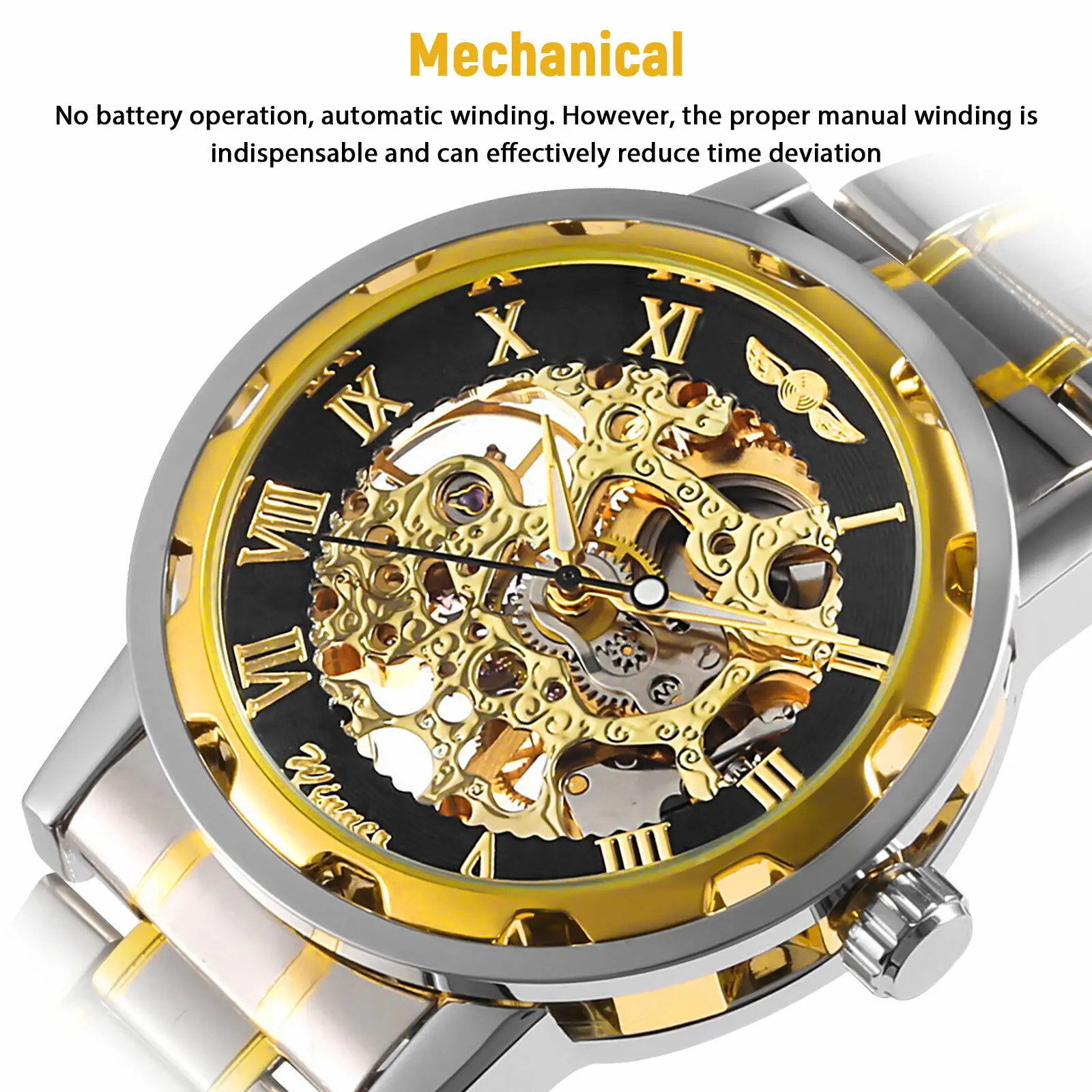 Men's Stainless Steel Strap Ro - Luxury Watch Nice ulasan dan harga
