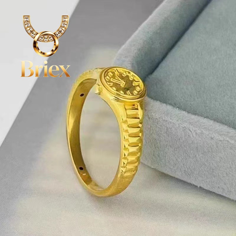 Briex Jewelry Real 18K Gold Ri - Luxury Watch Service ulasan dan harga